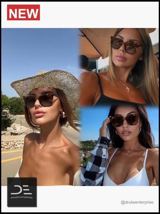 Large Square Polarized Sunglasses UV400 Protection Retro Classic Style Unisex main image 4